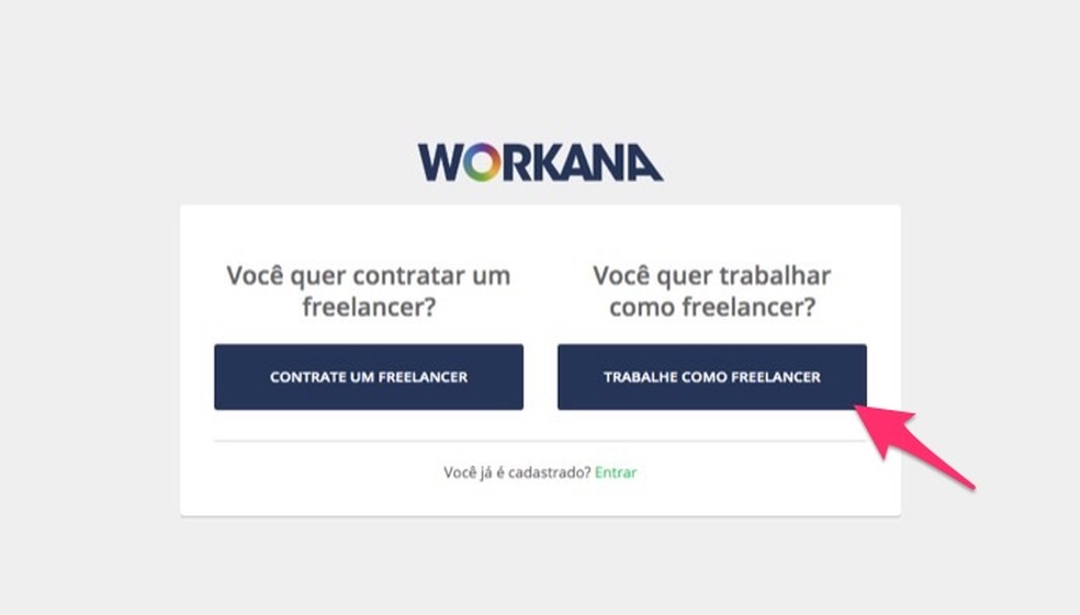 Saat menentukan pembuatan profil freelancer di layanan online Workana Foto: Reproduo / Marvin Costa