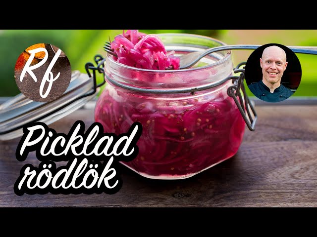 picklad rödlök snabb