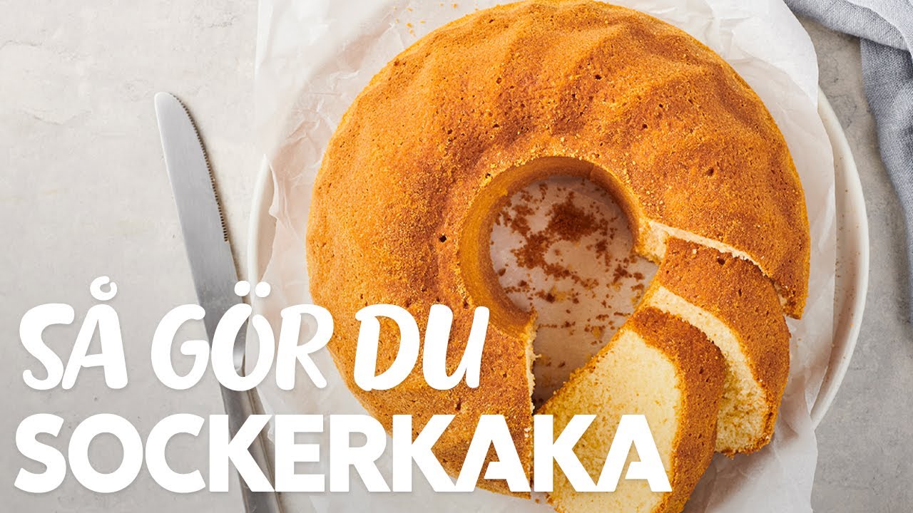 sockerkaka recept