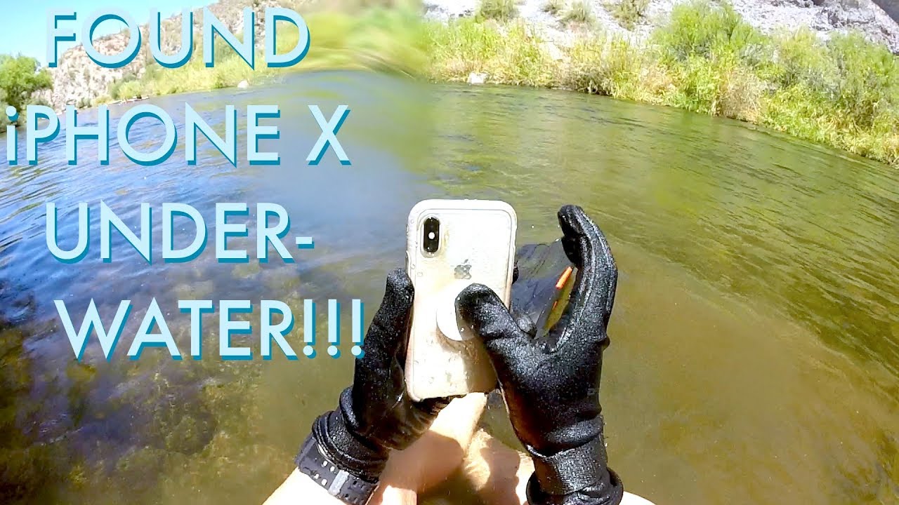 تم العثور على iPhone X في قاع النهر ولا يزال يعمل بعد أسبوعين من الغمر