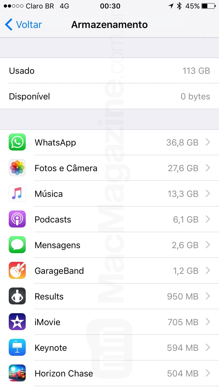 مشكلة في تخزين WhatsApp