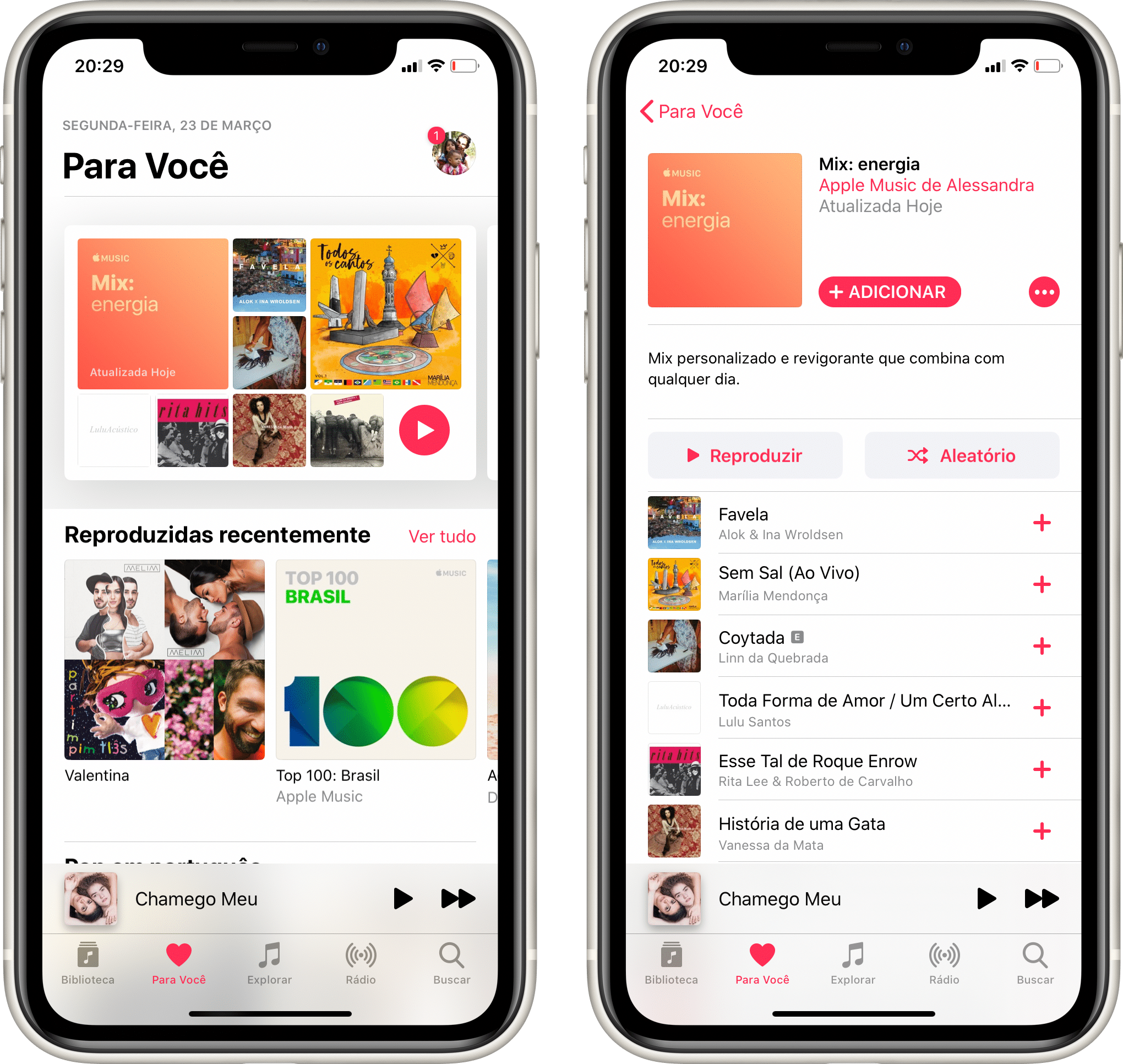 Apple Music تحصل على قائمة تشغيل جديدة تسمى "Mix: energy"