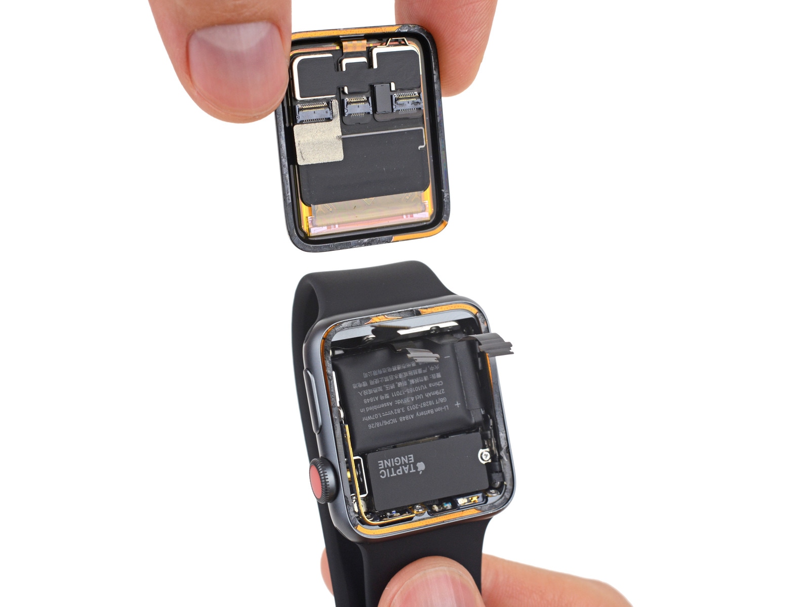 تفكيك Apple Watch Series 3 iFixit (GPS + Cellular)