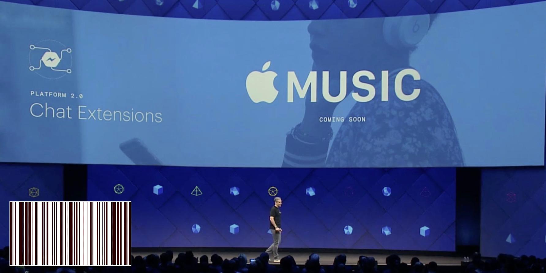 Apple Music Facebook Messenger