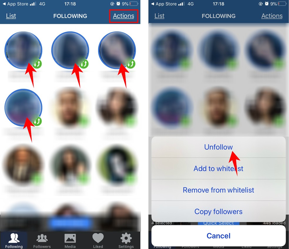 التطبيق الأنظف ل IG يزيل العديد من جهات الاتصال في Instagram دفعة واحدة Photo: Reproduo / Rodrigo Fernandes