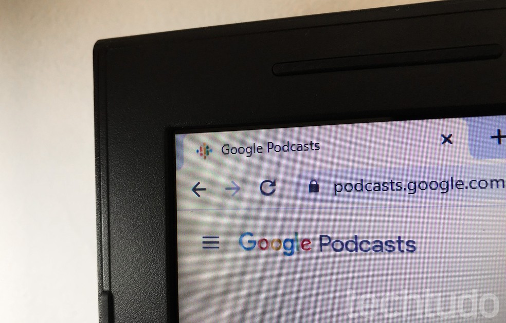 تتيح خدمة Google Podcasts للعديد من البرامج على جهاز الكمبيوتر Photo: Rodrigo Fernandes / TechTudo