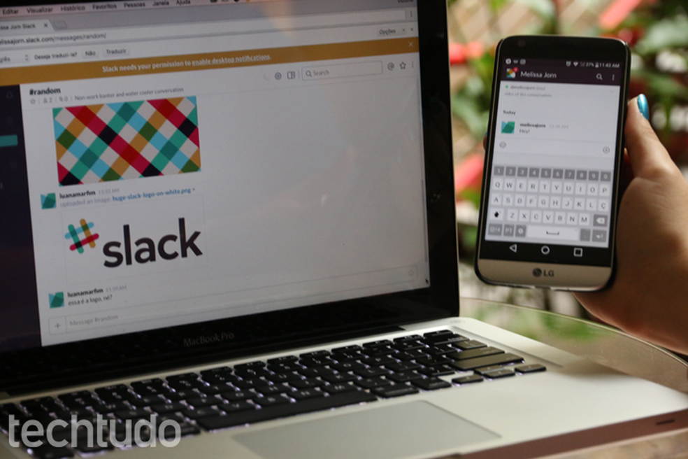 يتوفر Slack للهواتف الذكية التي تعمل بنظام Android و iPhone (iOS) ، بالإضافة إلى إصدار الويب صورة: Aline Batista / TechTudo
