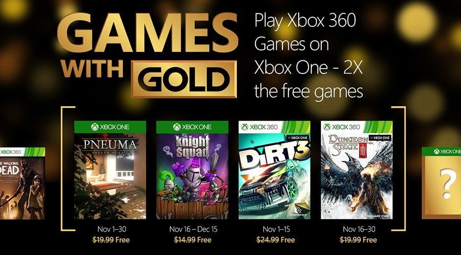 Games with Gold: jogos grátis para novembro 2015 e retrocompatibilidade