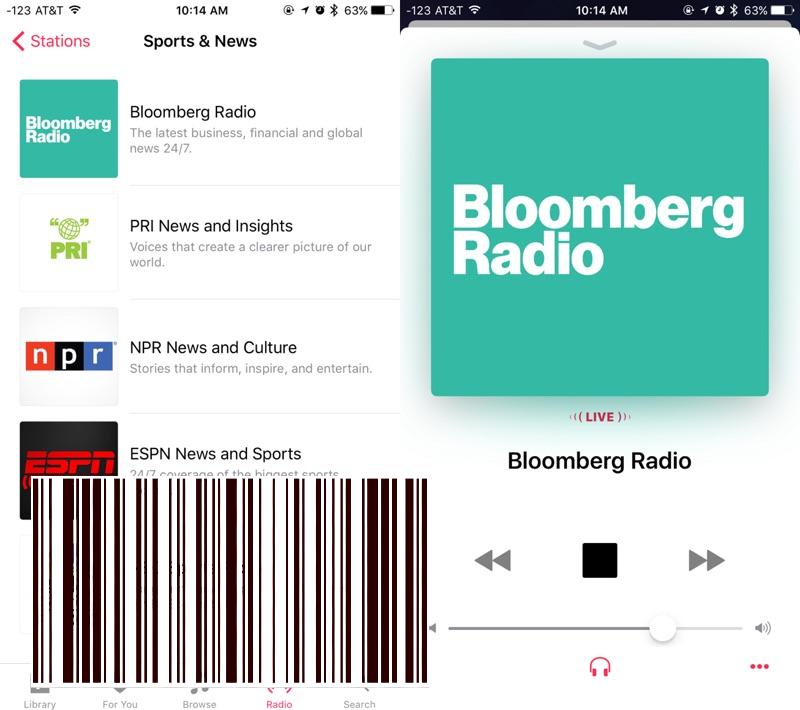 توفر Bloomberg الراديو على Apple Music لـ 120 دولة