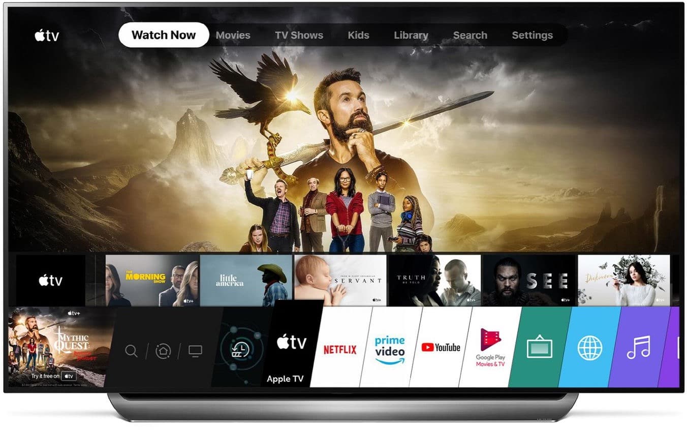 تطبيق Apple TV على تلفزيون LG