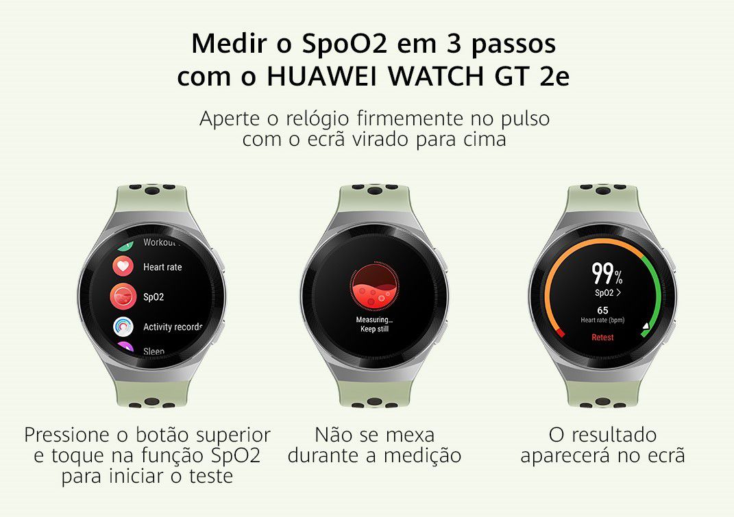 قياس SpO2 عبر Huawei Watch GT 2e و Watch GT2 42 mm؟