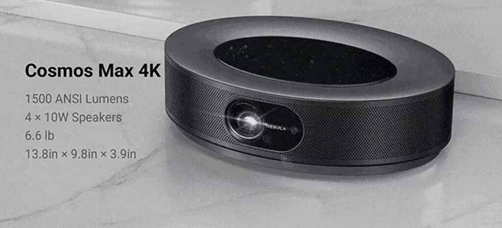 Nebula Cosmos Max transforma sua sala de estar em um cinema 4K com áudio 3D