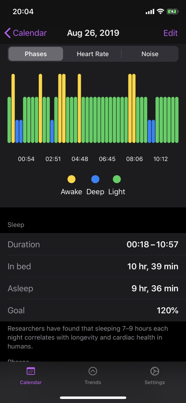 يستخدم NapBot Apple Watch لتتبع اتجاهات نومك