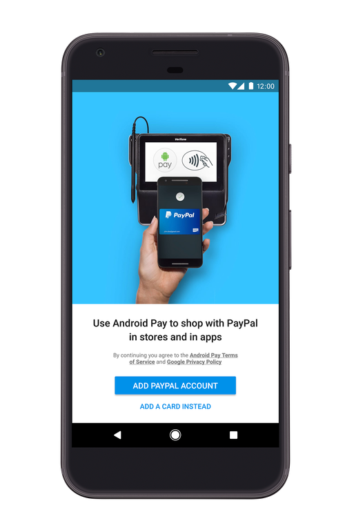 Android Pay مع PayPal
