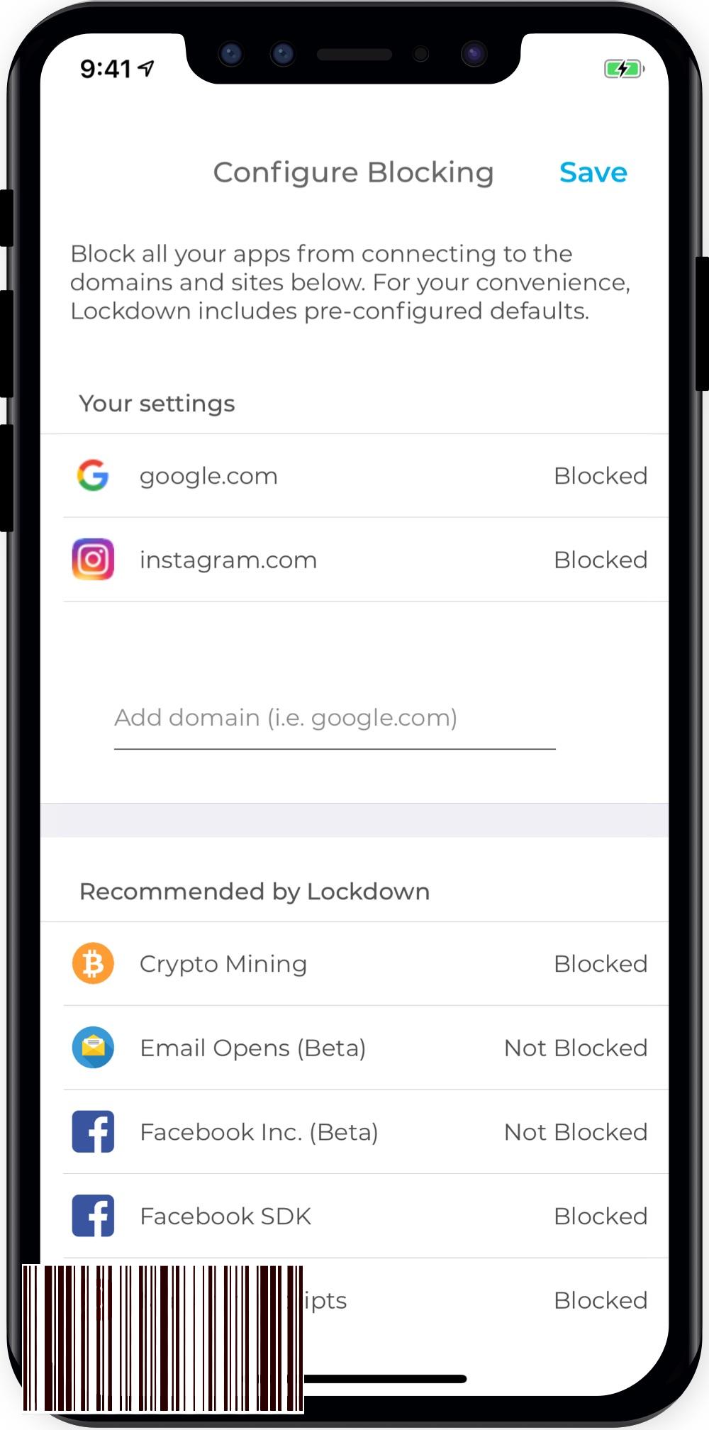 يمكنك حظر الاتصالات بأي نطاق مجانًا باستخدام تطبيق Lockdown لنظام iOS