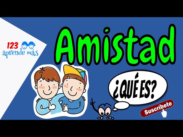 el valor de la amistad para niños pdf