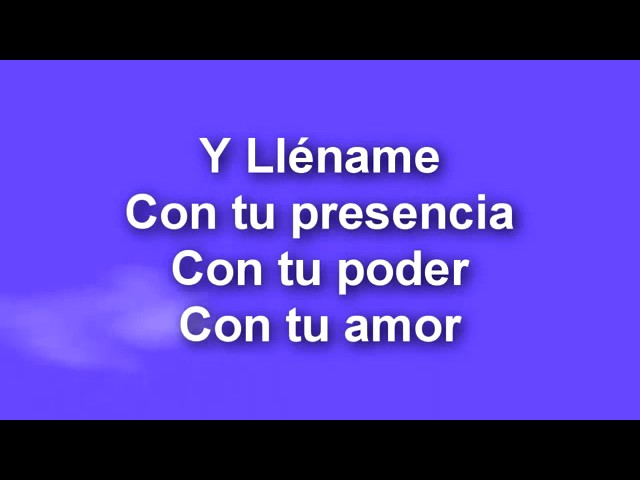 espiritu de dios llena mi vida letra
