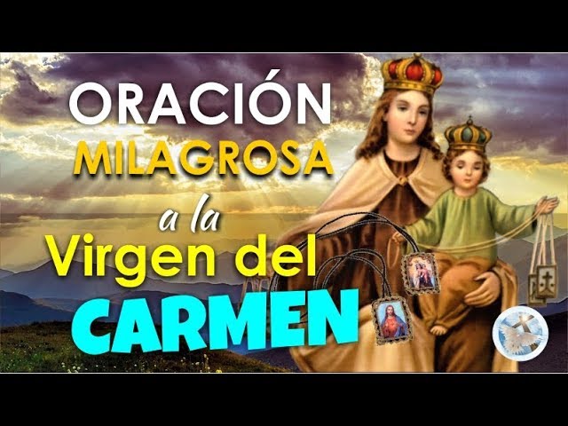oracion a nuestra señoa del carmen