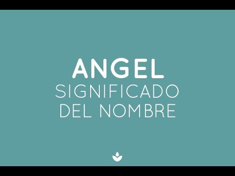que significa el nombre de angel
